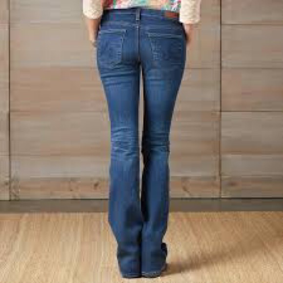 AG Adriano Goldschmeid Angel distressed bootcut jeans size 27 - Picture 2 of 8